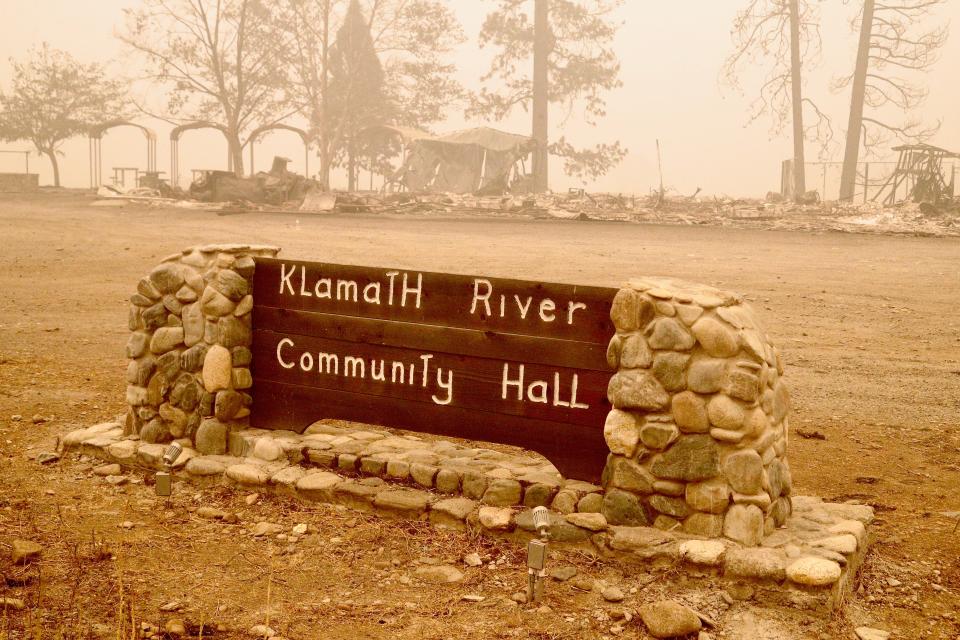 Klamath River fire 2022
